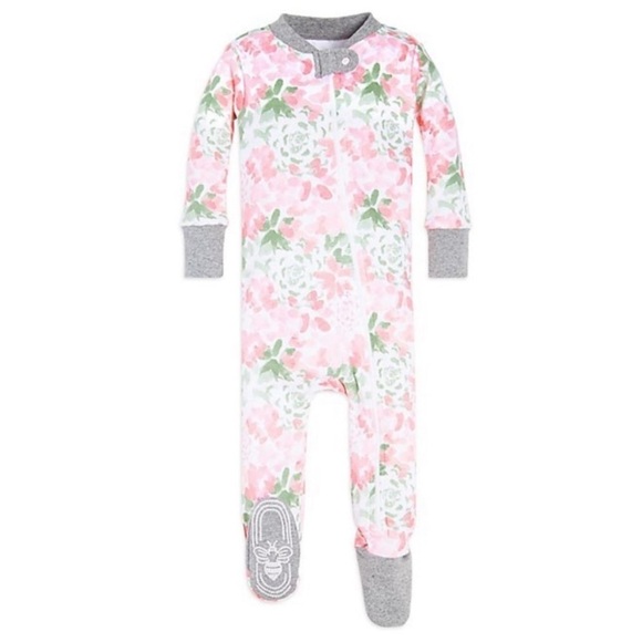 Burts Bees Baby Succulent Footed Pajama Newborn NEW - Picture 1 of 5